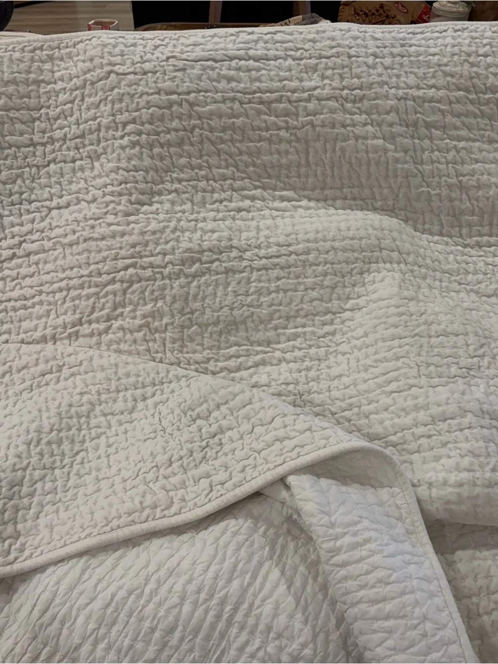 PBTeen Pickstitch Velvet Quilt Set with 2 Shams